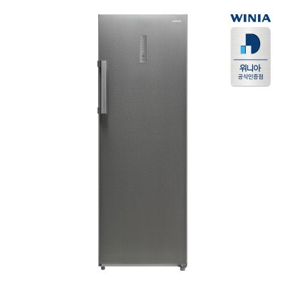위니아 냉동고 227L WFZU230NAS 브라이트실버 스탠드형 1도어