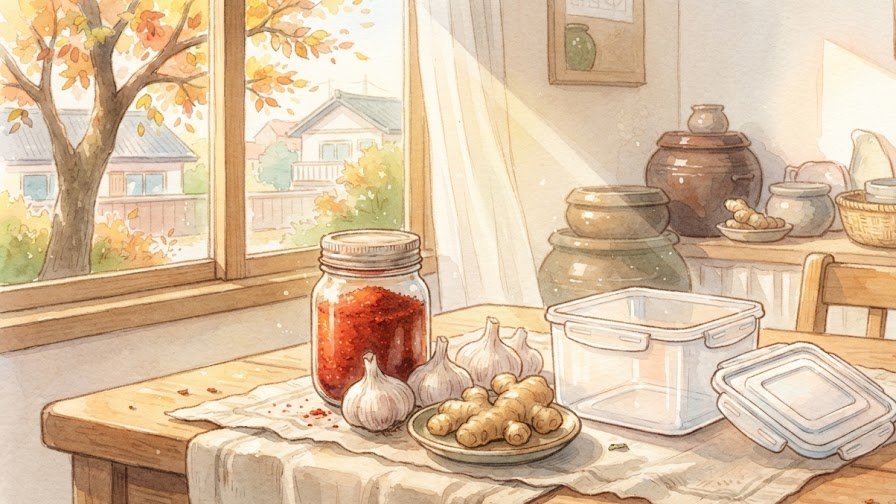 김장까지 남은 세 주, 양념 재료는 주마다 하나씩 챙겨 두면 됩니다