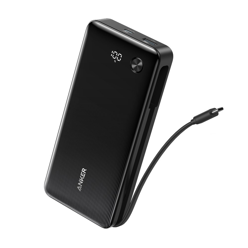 앤커 파워뱅크 20000mAh 87W A1118 케이블 일체형 보조배터리