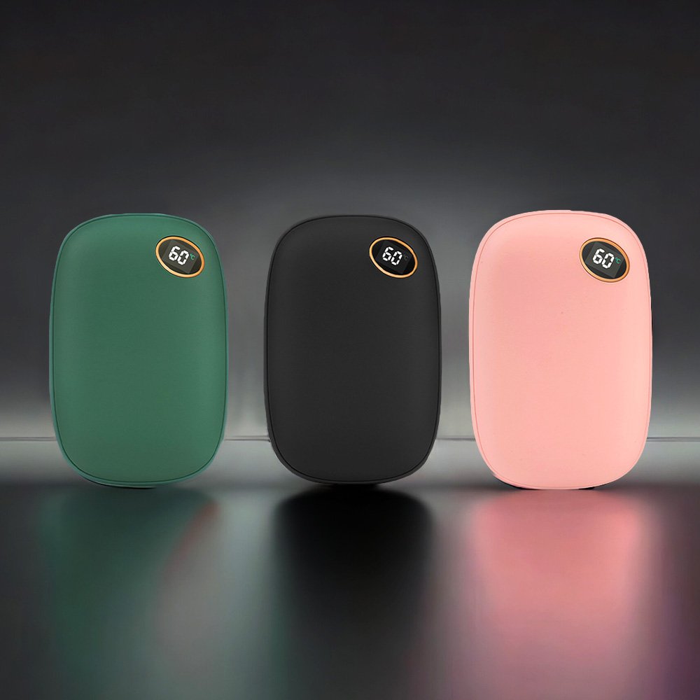 길쭉한 10000mAh 양면 발열 충전식 손난로 제품 이미지